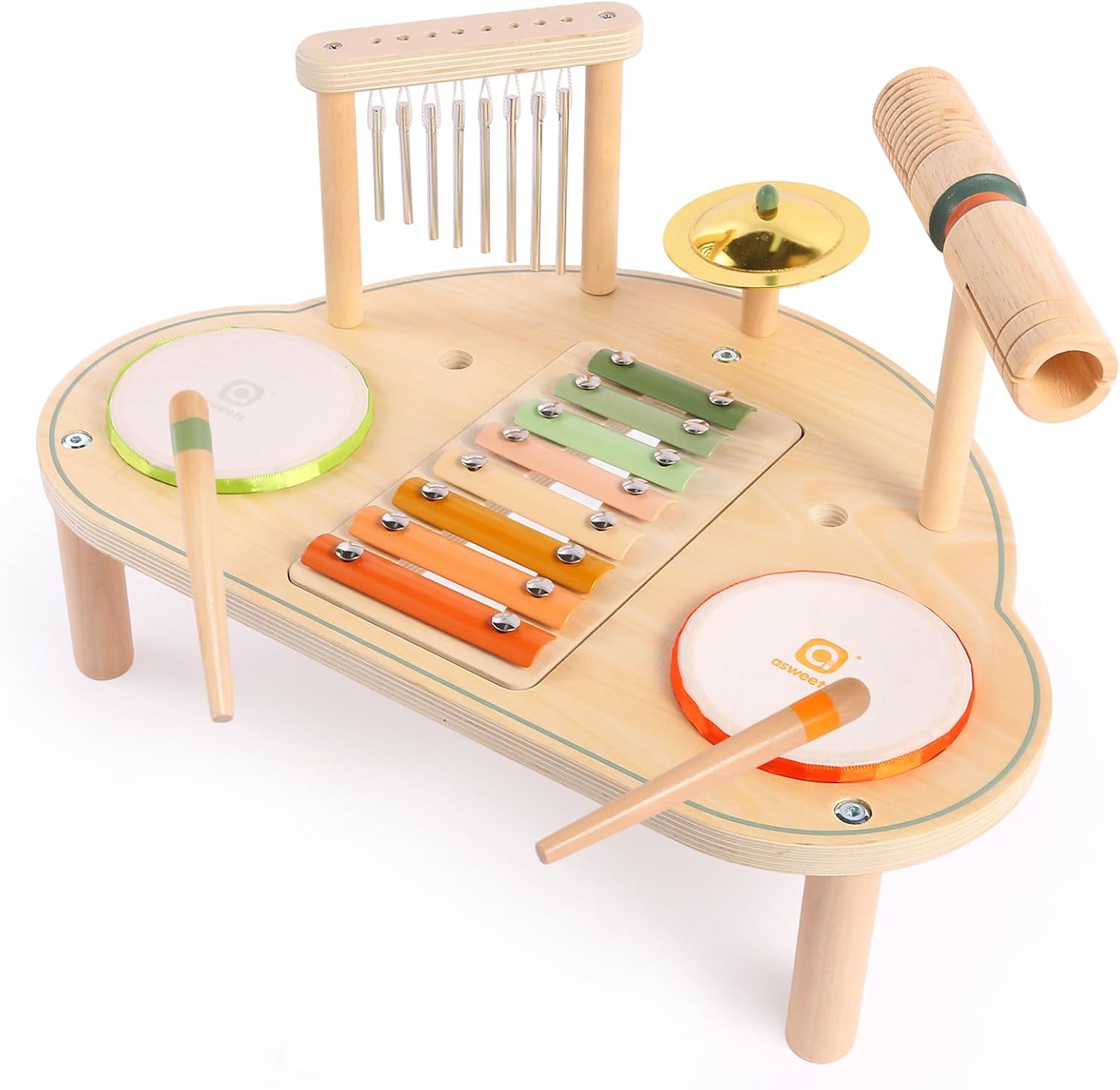 7 in 1 Kids Drum Set for Toddlers - Musical Instruments Kit