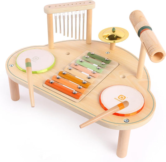 7 in 1 Kids Drum Set for Toddlers - Musical Instruments Kit