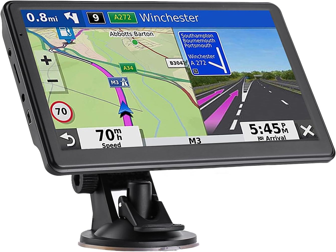 GPS Navigator for Car with 2025 Maps and 7 Inch Touch Screen