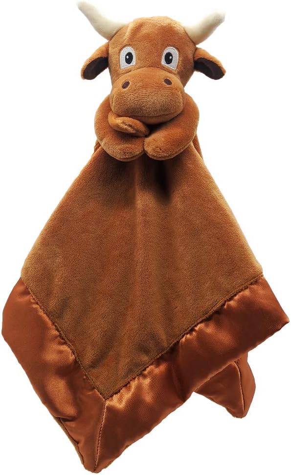 Longhorn Lovey Blanket for Baby | Cute Security Blanket for Kids