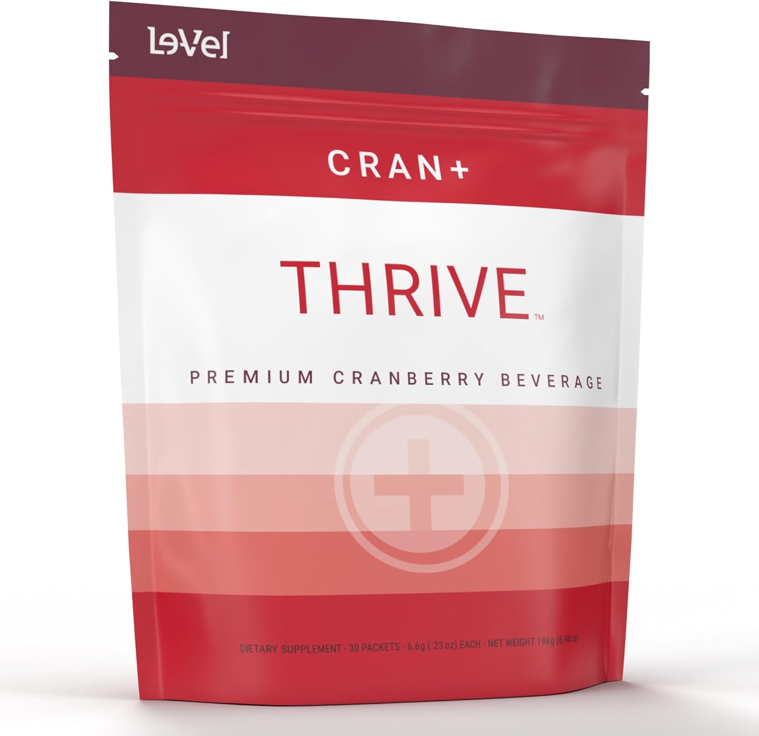 Le-Vel Thrive Cran+ | Urinary Tract Support | D-Mannose, Cranberry & More | 30 Packets