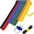 Cable Ties Reusable Multicolor 80pcs - Cord Management Set
