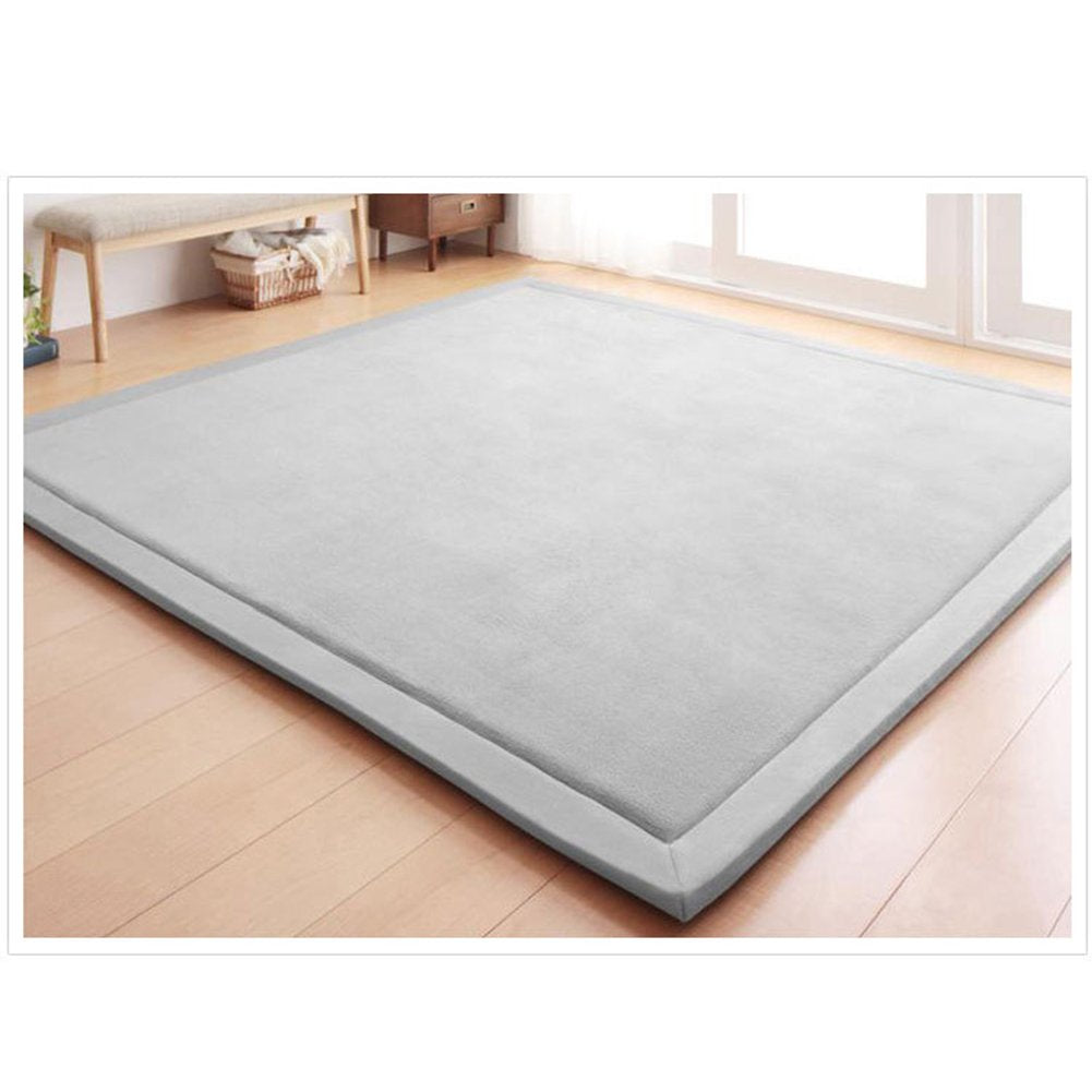 Loartee Nursery Crawling Rug and Play Mat - Velvet Coral Design