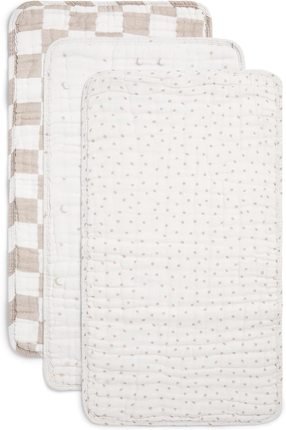 Nana Baby Burp Cloths: 100% Organic Muslin Cotton Set