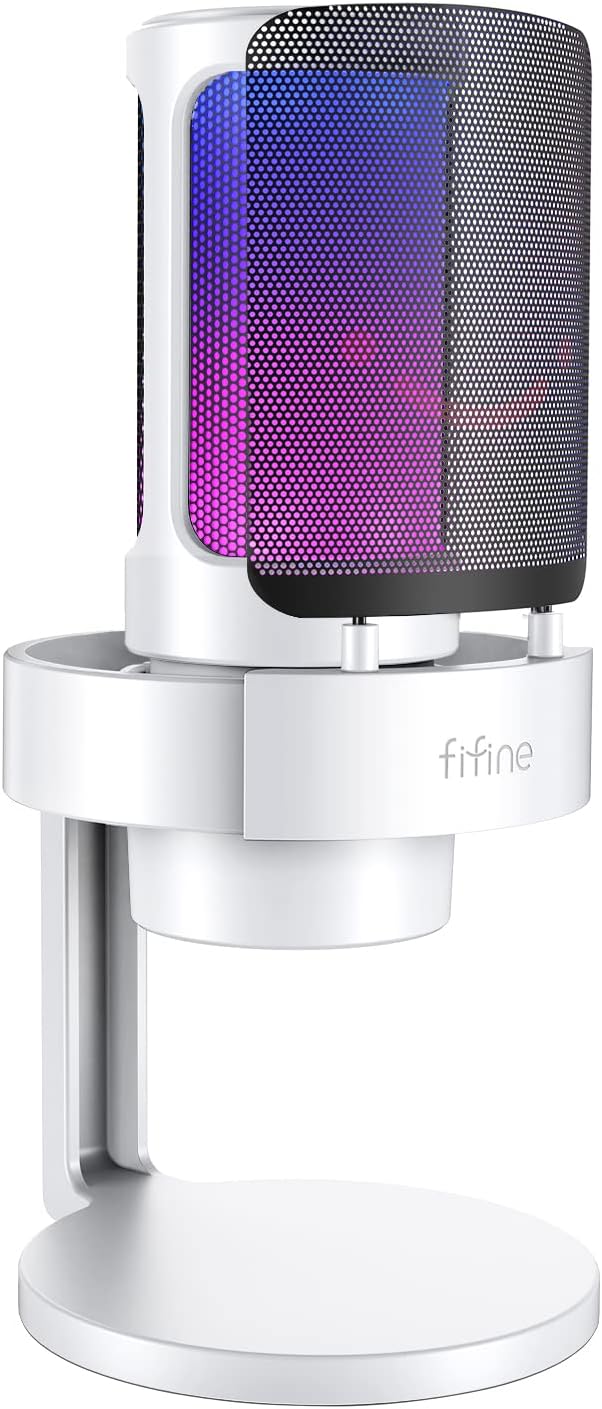 FIFINE Gaming USB Microphone for Live Streaming and Podcasting