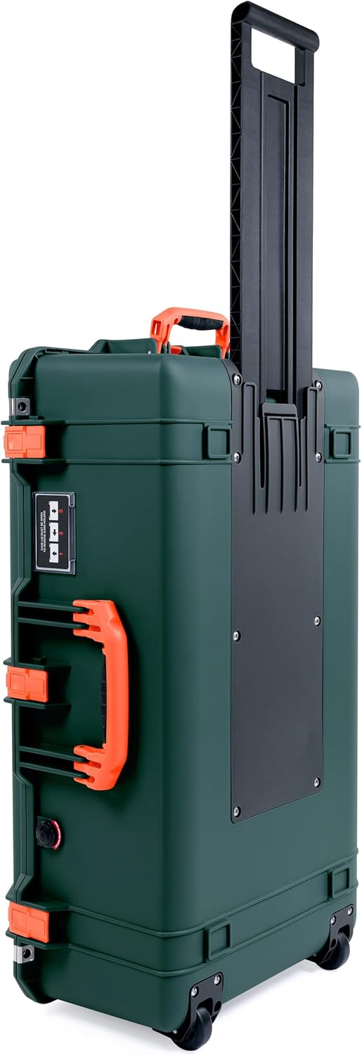 Trekking Green Pelican 1615 Air Case with Orange Handles