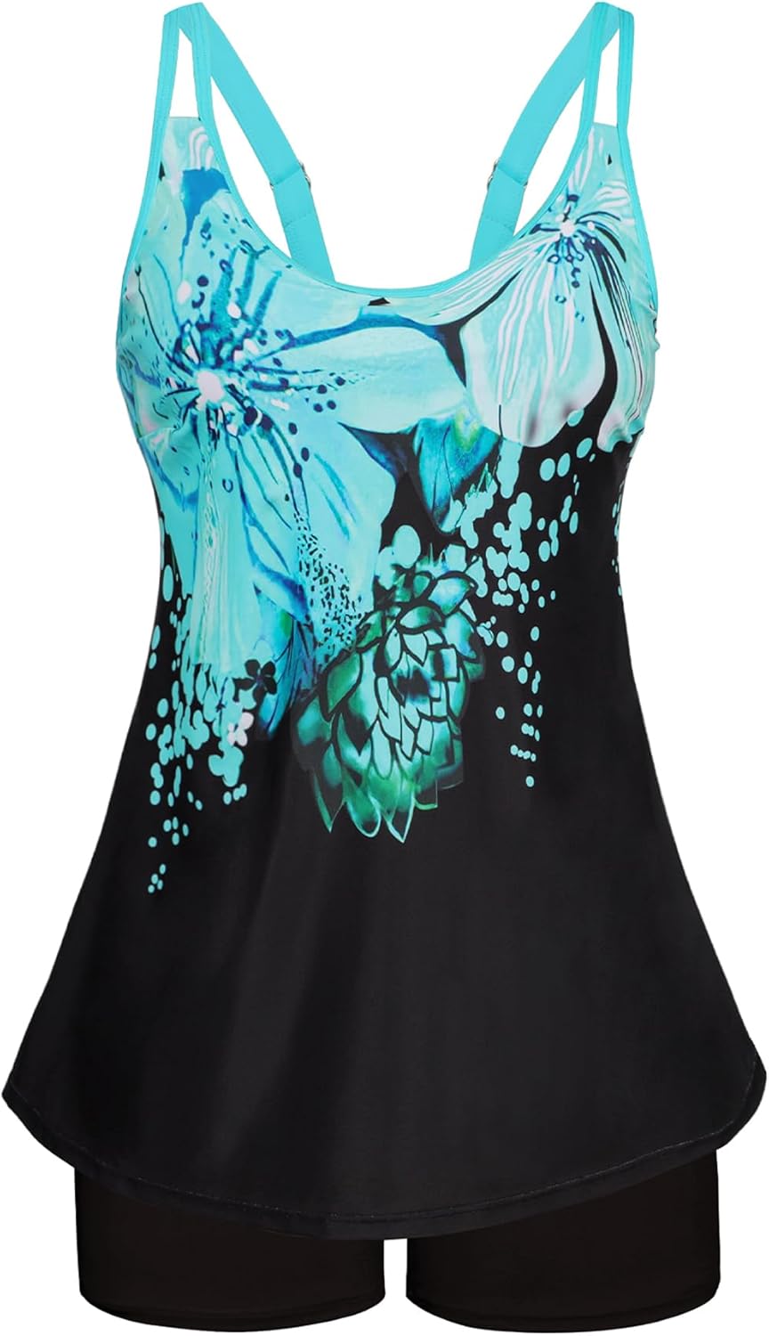 Arolina Tankini Swimsuits for Women with Tummy Control Design