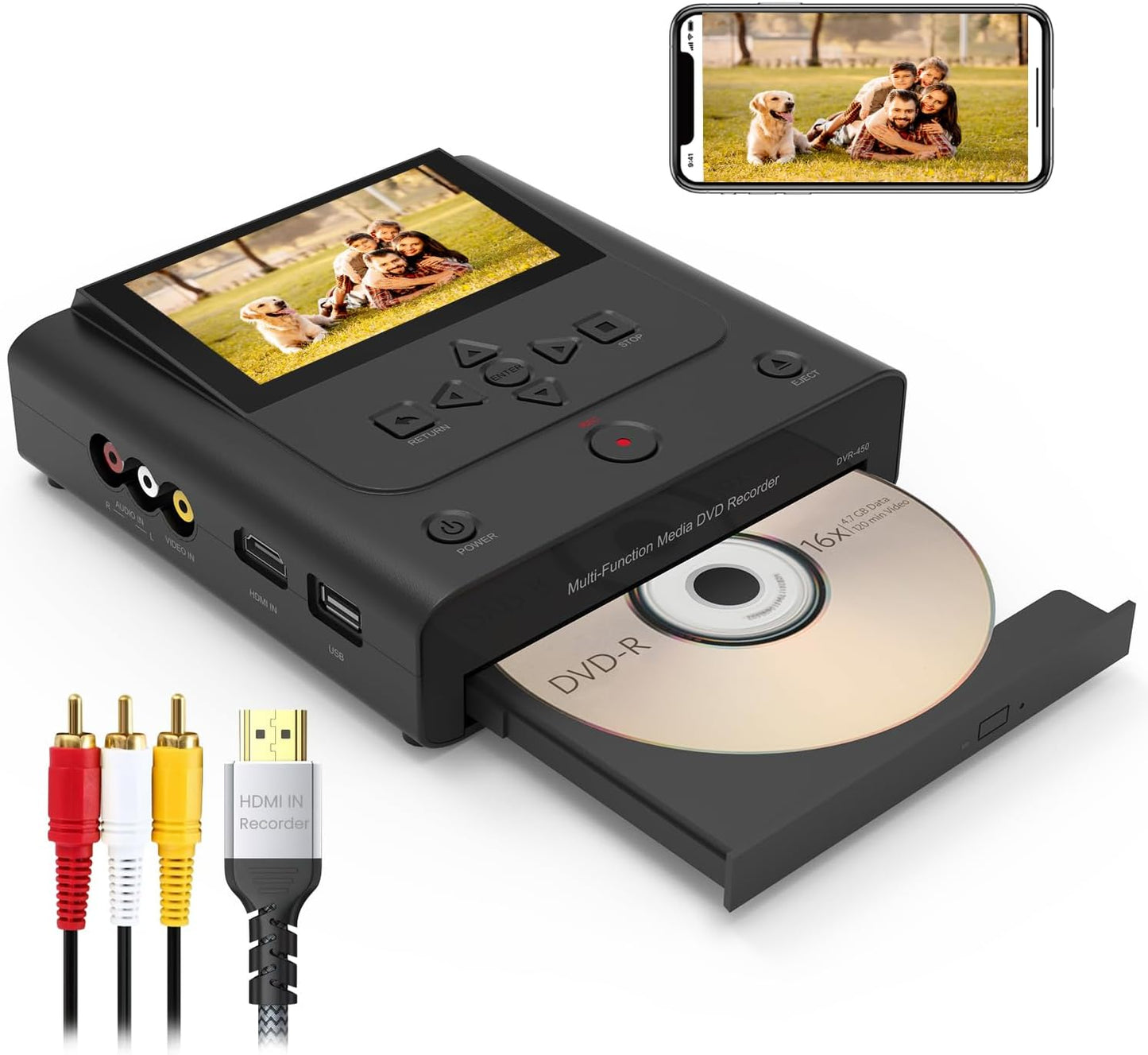 VHS to DVD Recorder for Easy Video and Photo Conversion