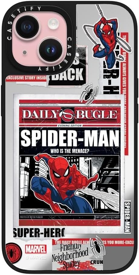 CASETiFY Mirror iPhone 15 Case with Spider-Man Design and Protection
