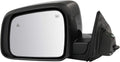 Left Mirror with Memory and Blind Spot Indicator - Drivers Side