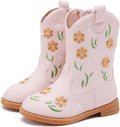Toddler Girls Cowgirl Boots Mid Calf Pointed Toe - Comfortable All