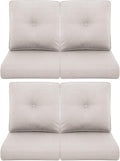 Set of 4 Outdoor Cushions for Rocking Chair Gliders and Comfort