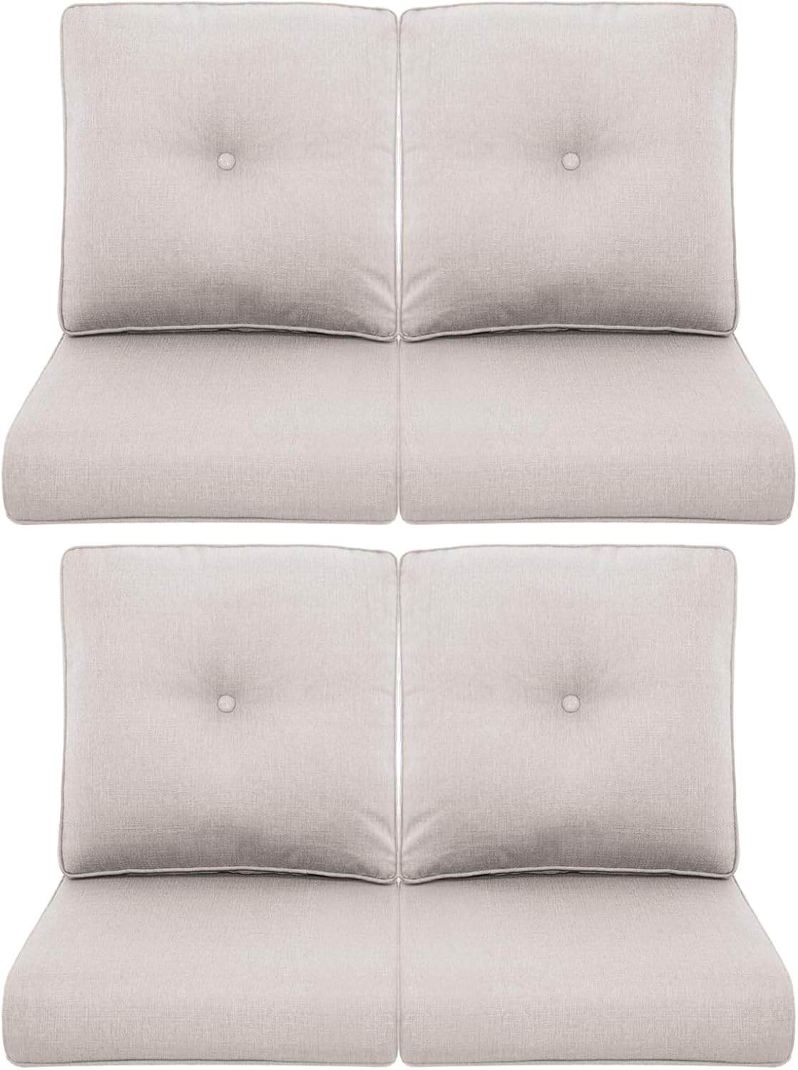 Patio Chair Cushions 4 Packs for Outdoor Glider Rocking Chairs
