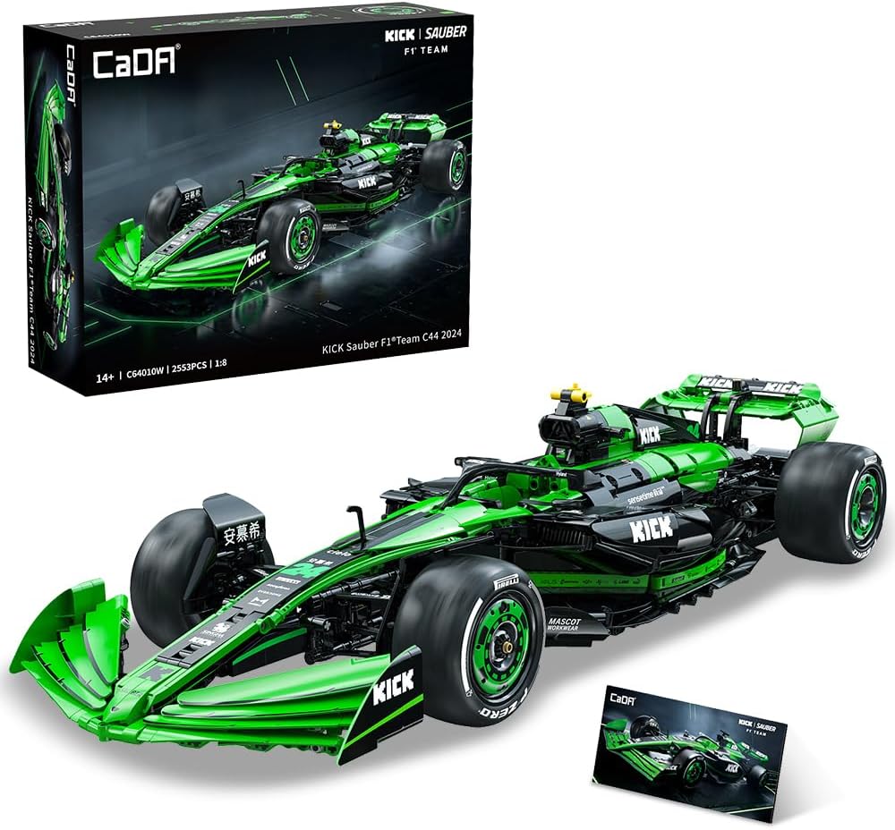 C64010W Kick Sauber F1 Team C44 Racing Building Set for Adults