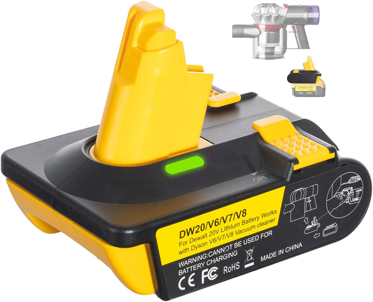 Dyson V6 V7 V8 Battery Adapter: Easy Fit, Unique Buckle Design