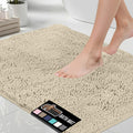 Bath Rug Mat 44x26 Sand - Thick Soft Absorbent Chenille