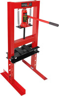 Hydraulic Press 6 Ton H-Frame Shop Press - Floor Adjustable