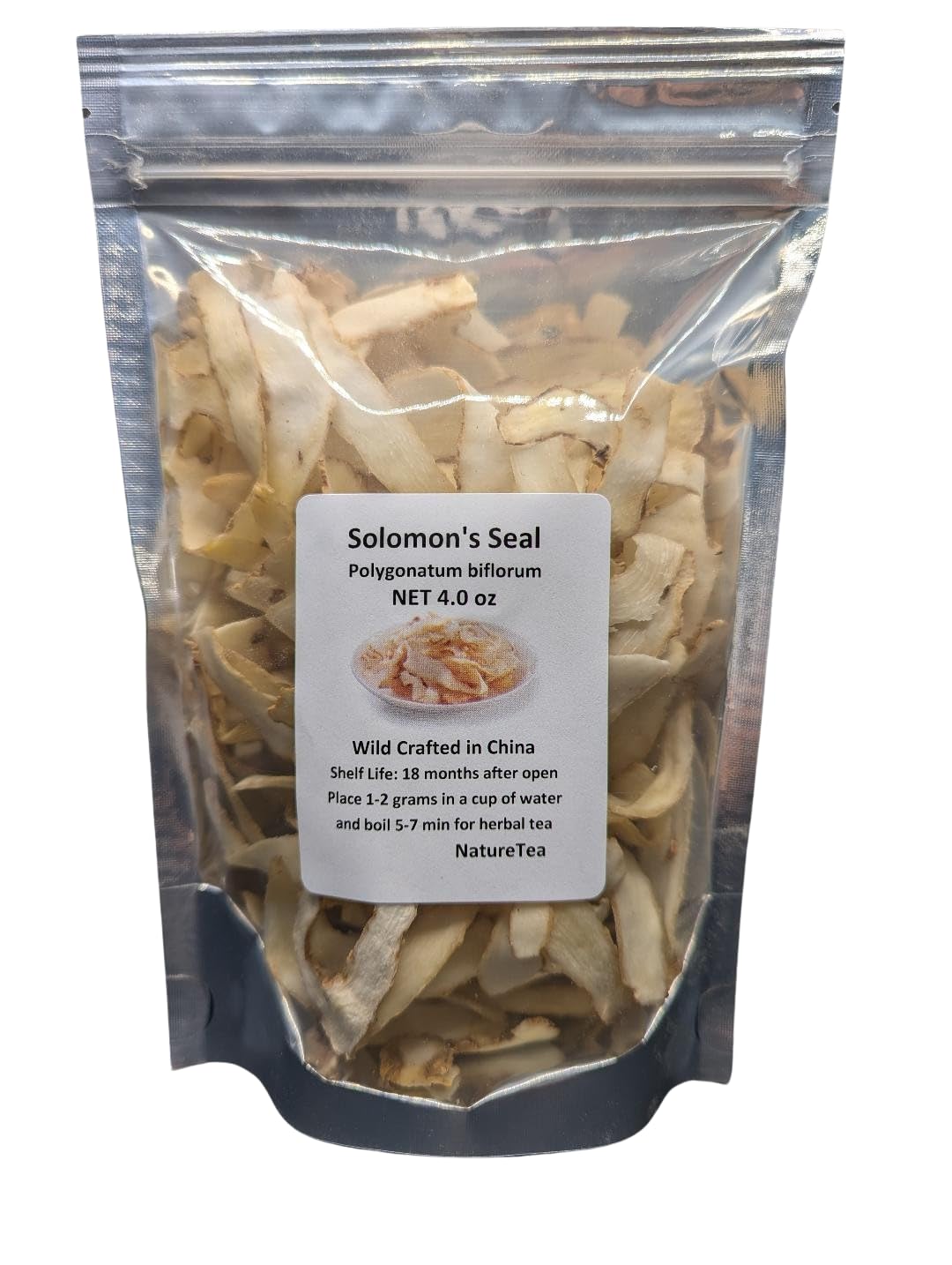 Solomon's Seal Dried Root Slice - Polygonatum biflorum 16 oz
