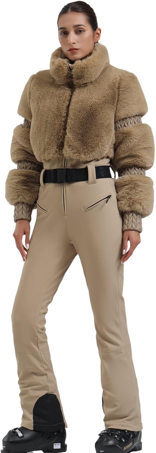 GSOU SNOW Women's Insulated Ski Jumpsuit