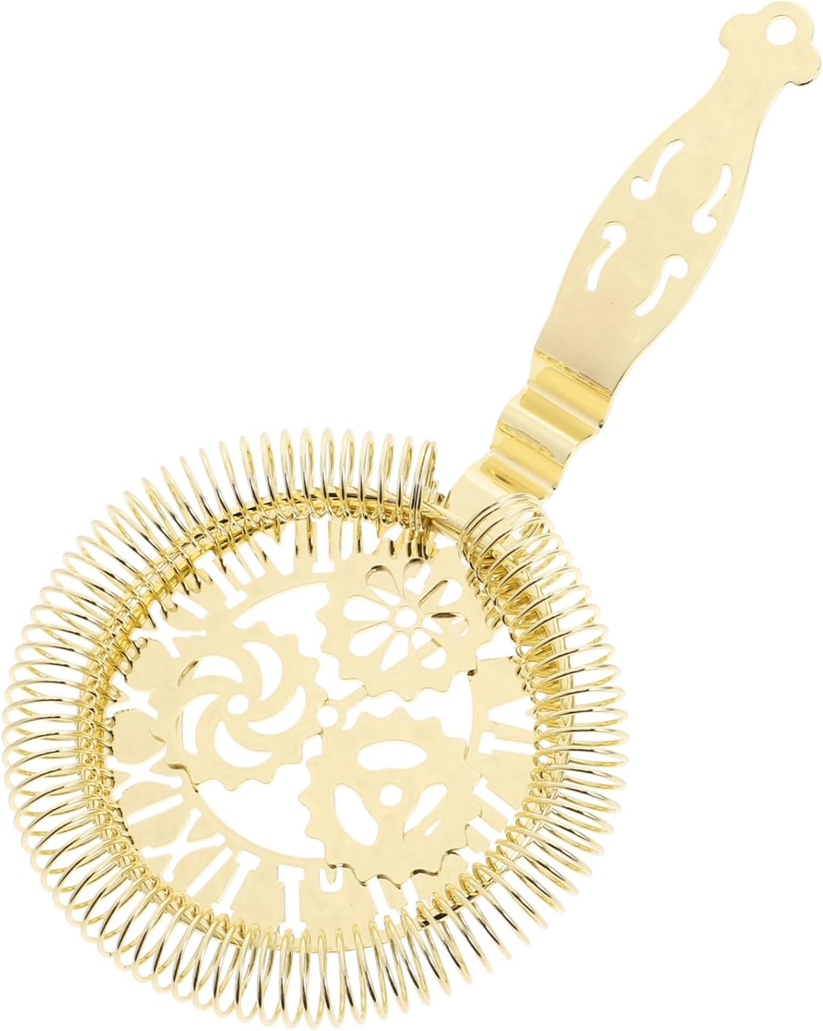 Zerodeko Golden Stainless Steel Cocktail Strainer