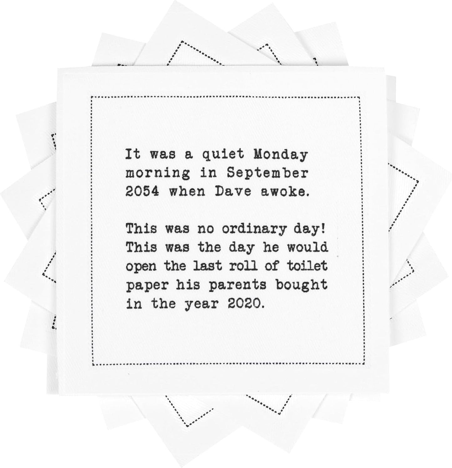 Funny Quarantine Quotes Cocktail Napkins for Parties and Events