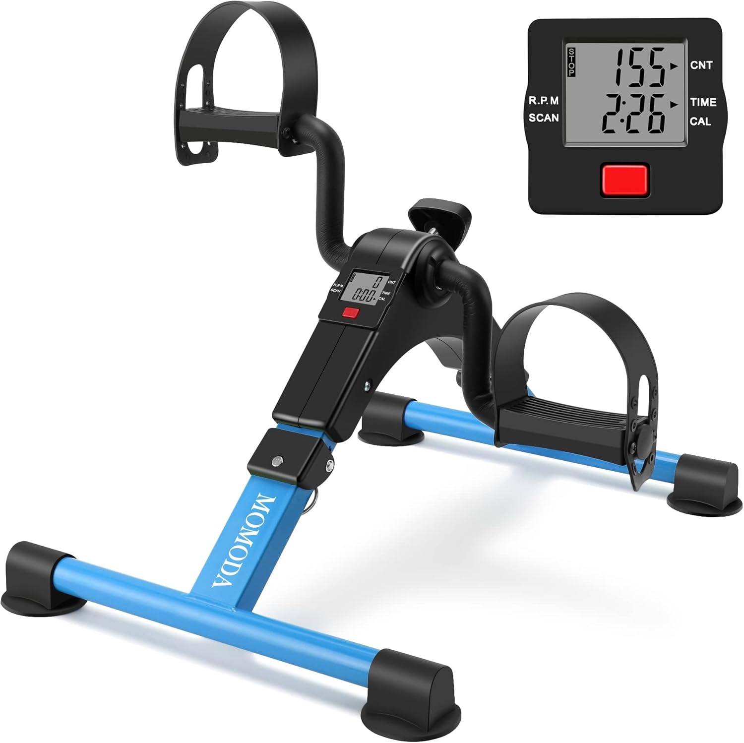 MOMODA Under Desk Pedal Exerciser Mini Bike for Home and Office