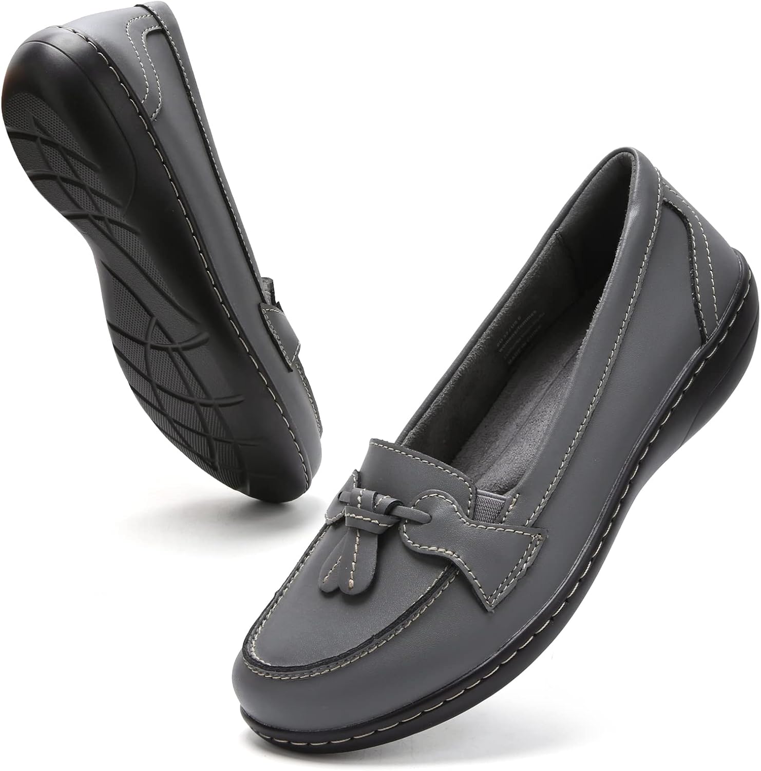 Comfortable Slip On Loafers for Women with Tassel Design