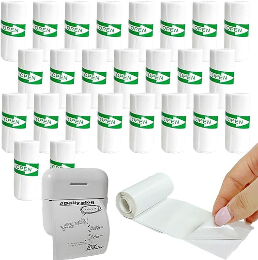 25PCS Mini Thermal Sticker Paper - Ideal for Photos, Journals, Notes