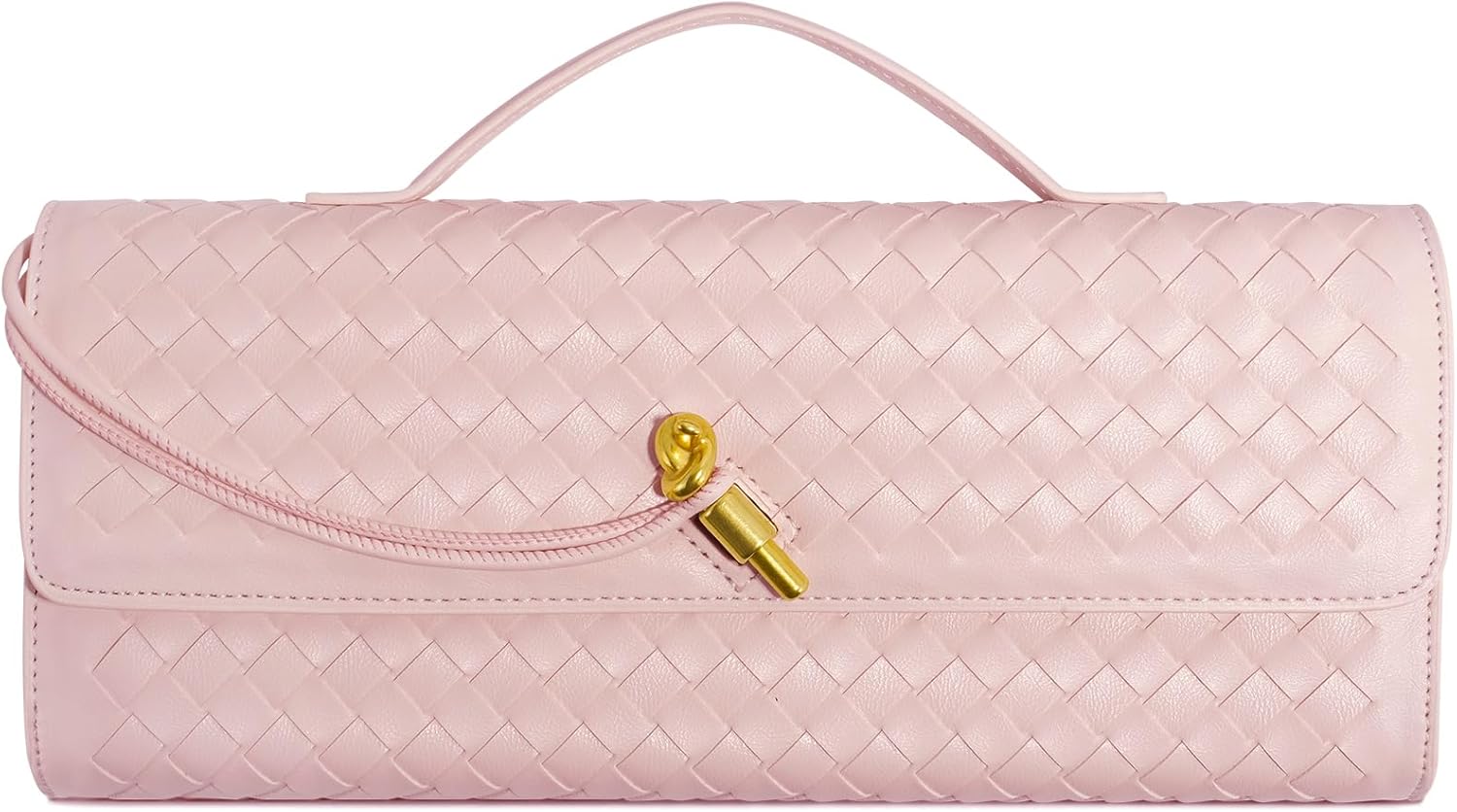 Woven Clutch Purses for Women - Elegant Leather Evening Bag
