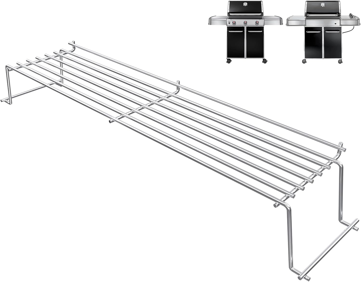 QuliMetal Stainless Steel Warming Rack for Weber Genesis 300 Series