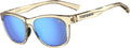 Swank Sport Sunglasses Smoke w/Sky Blue Mirror - Tangle Free Fit