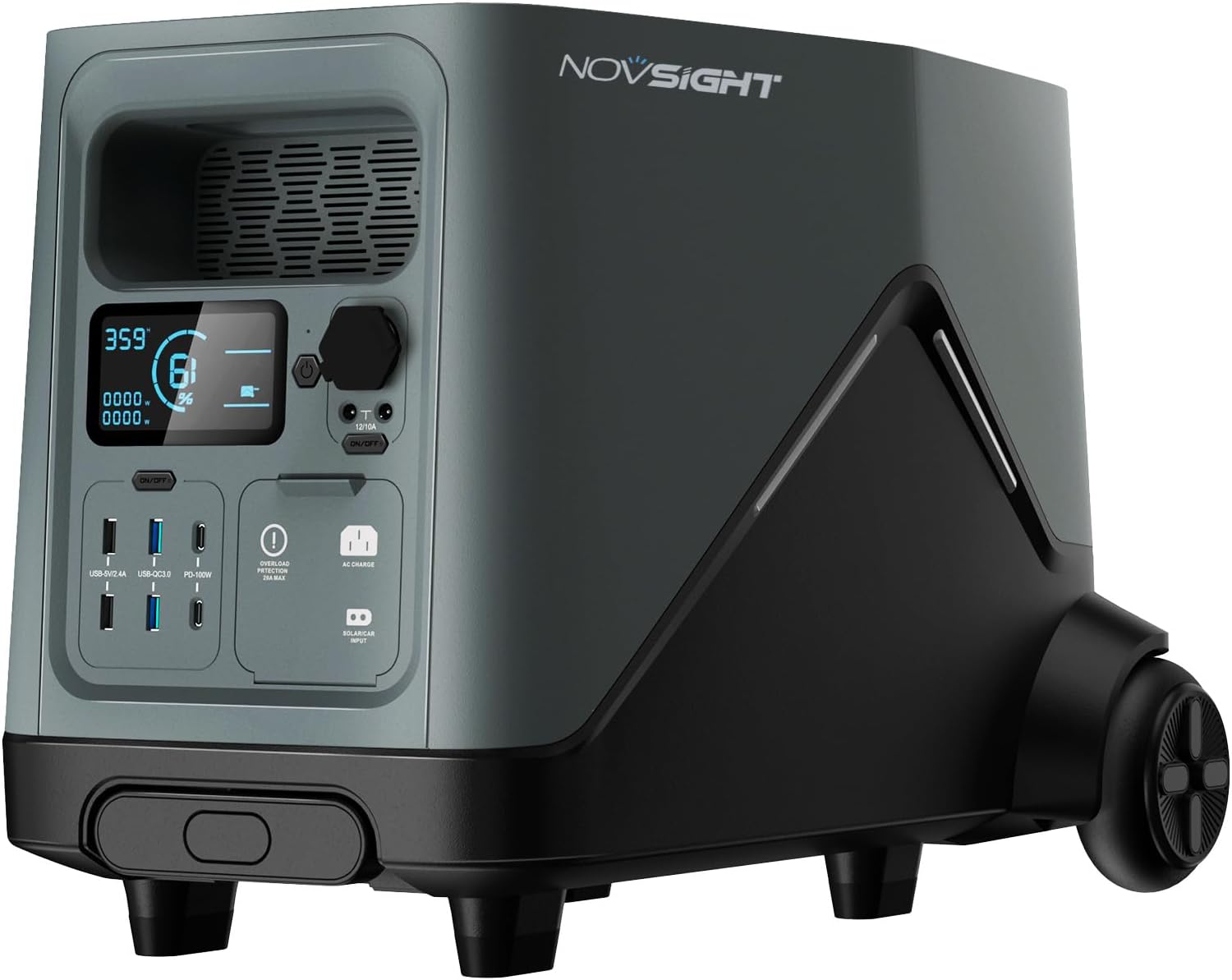 NOVSIGHT 2160Wh Portable Power Station - Lifepo4 Battery Backup