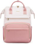 Leather Laptop Backpack for Women 17 in - Roomy Professional Tote