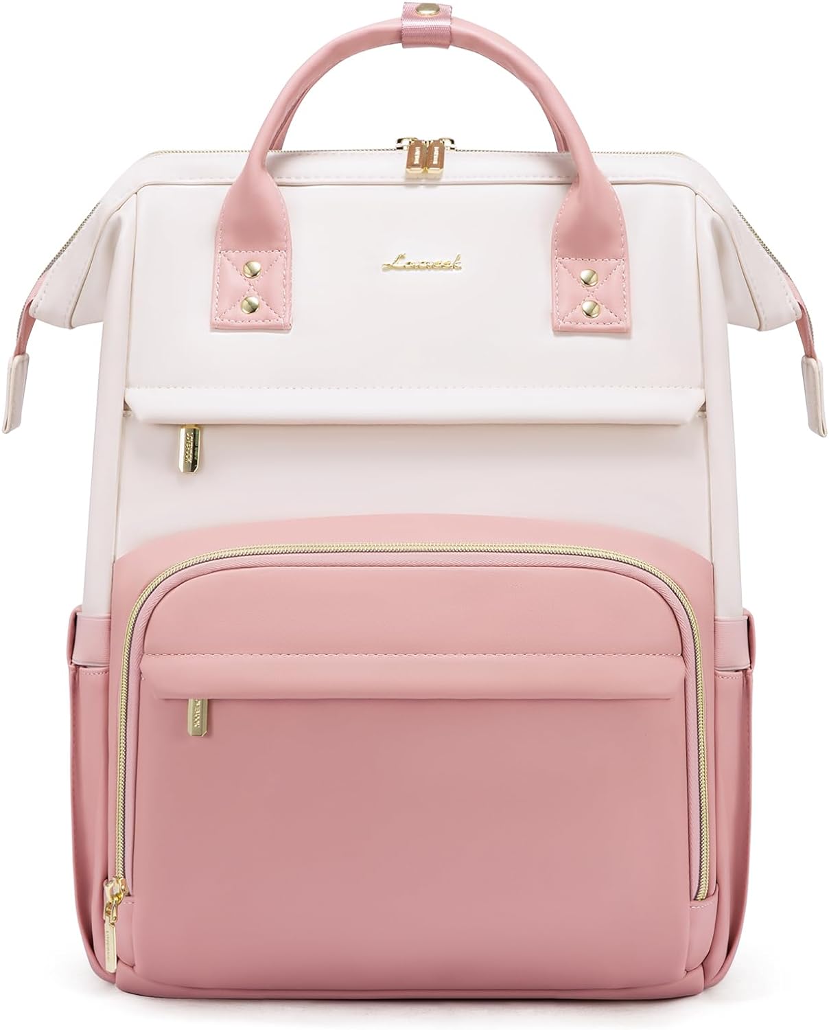 LOVEVOOK Leather Laptop Backpack for Women - Stylish & Functional