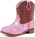 Toddler Girls Cowgirl Boots Western Glitter Cowboy Boot Ankle Boots