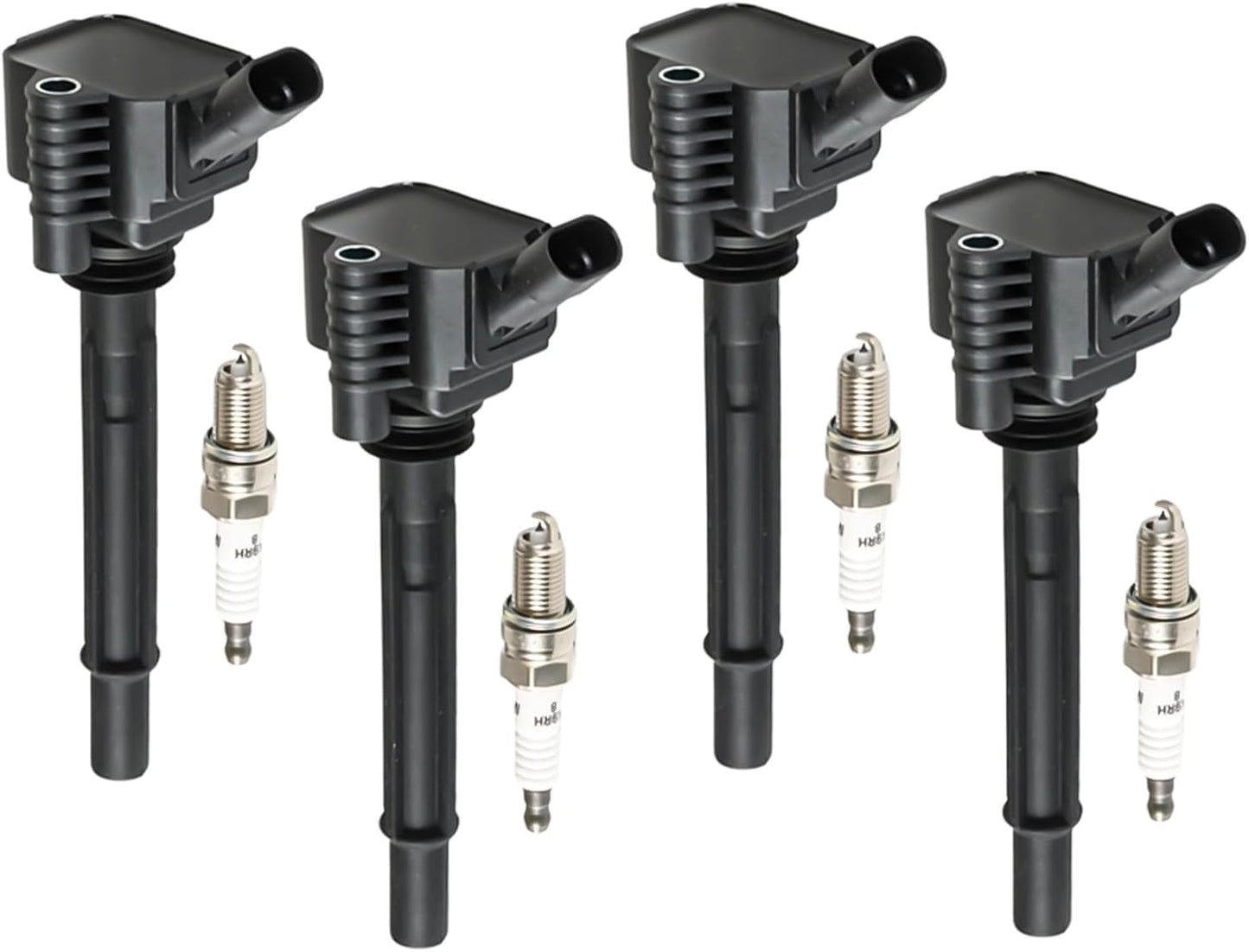 4PCS Ignition Coils and Iridium Spark Plugs for 2012-2017 500