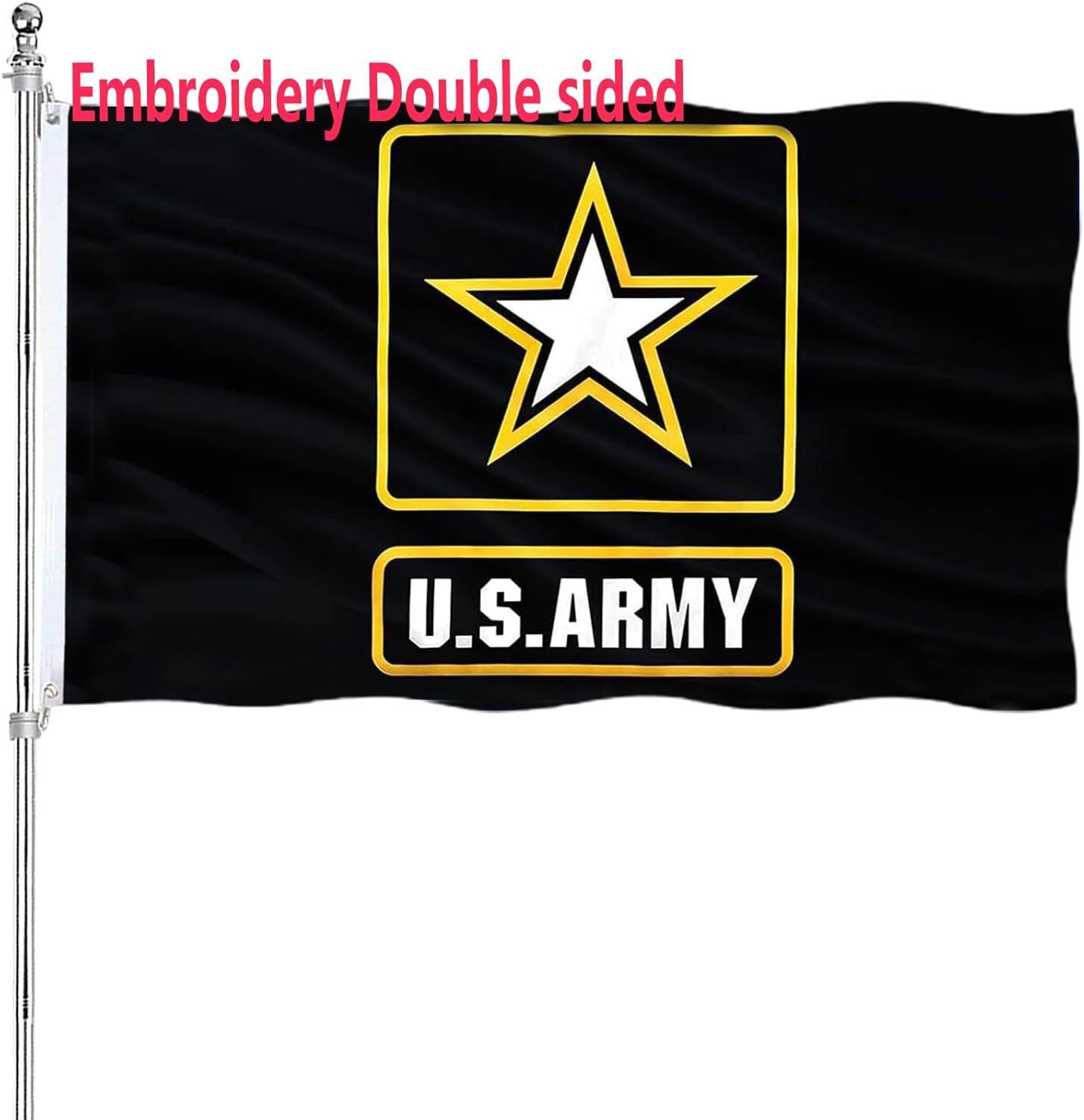 Embroidered US Army Military Flag 3x5 Heavy Duty Durable Design