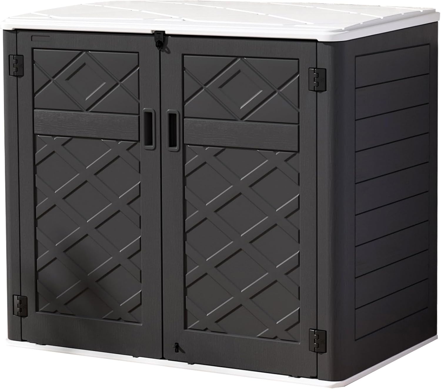 Resin Outdoor Storage Shed for Garden Tools and Patio Furniture