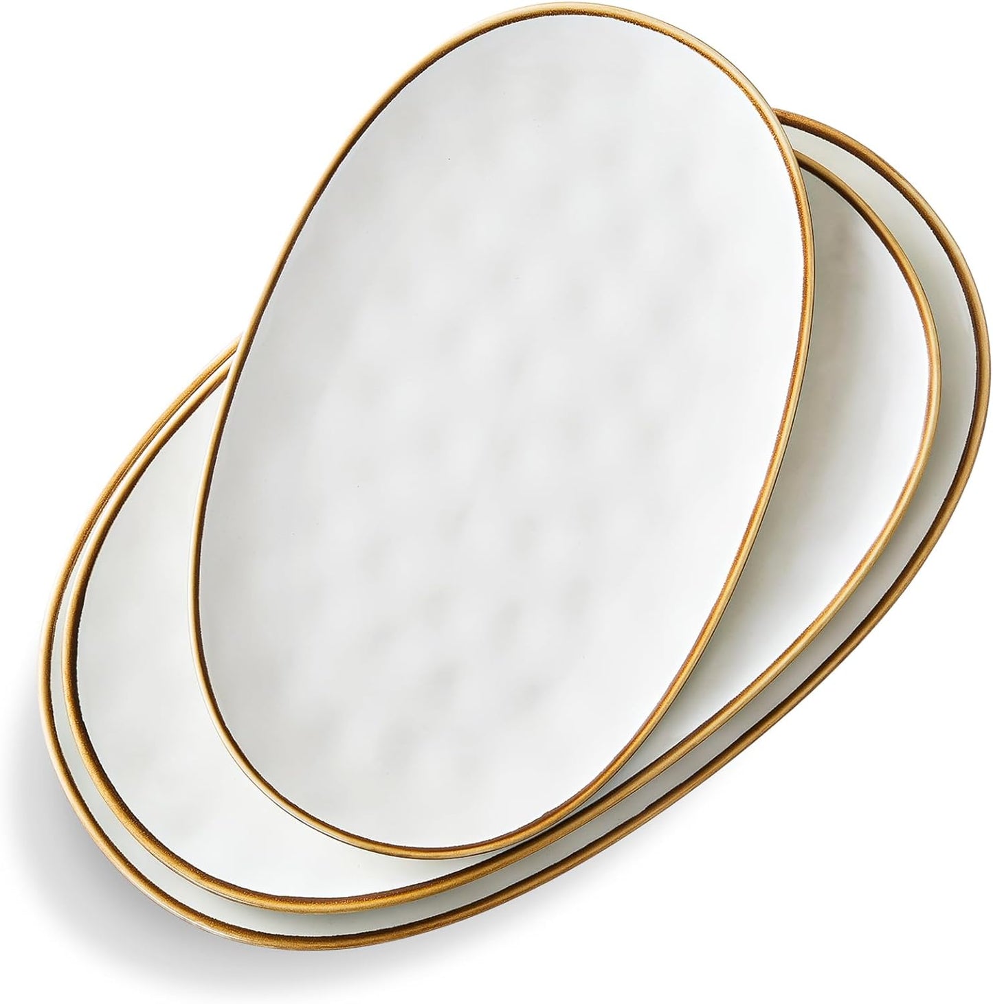 Ceramic Oval Serving Platter Set for Entertaining and Parties