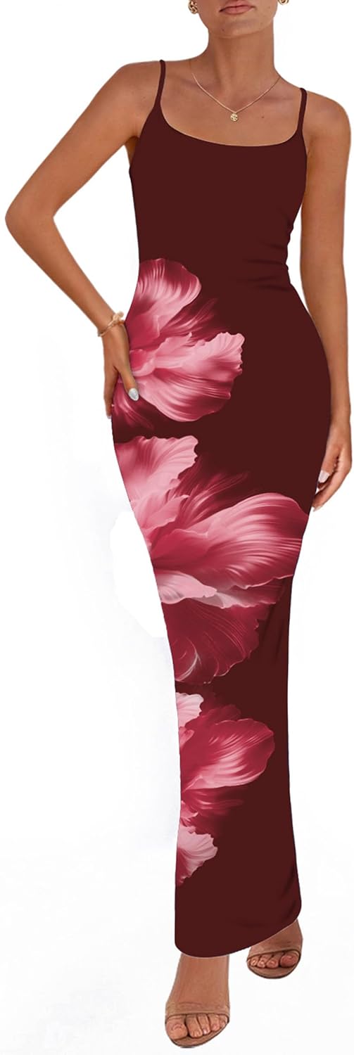 PRETTYGARDEN Womens Floral Maxi Dress for Summer Elegance
