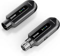 Wireless Microphone Transmitter Receiver 2.4GHz - Reliable XLR Adapter
