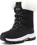 COOJOY Womens Winter Snow Boots Waterproof Mid Calf - Warm