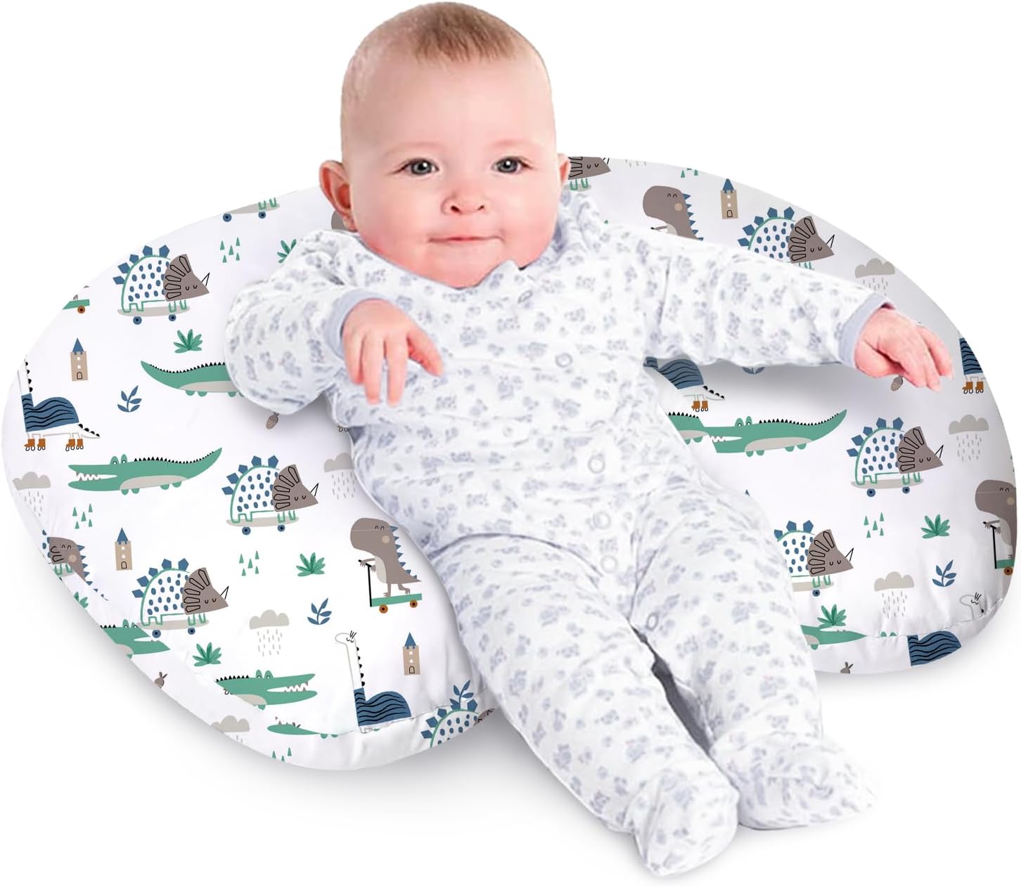 Little Grape Land Nursing Pillow for Infants - Wild Dinosaur