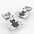 Asidrama 60 Pack 1/2 in Overlay Soft Close Cabinet Hinges - Durable