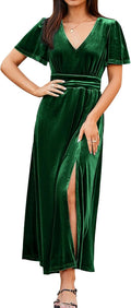 Elegant Simplee Women's Velvet Maxi Dress for All Occasions