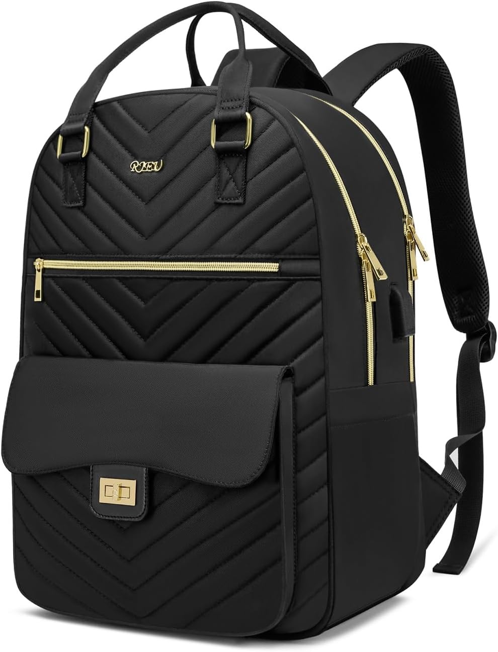 Stylish School Backpack Aesthetic for Teen Girls with USB Port