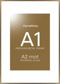 Homeforia A1 Poster Frame Bronze - Elegant Metal Frame for Photos