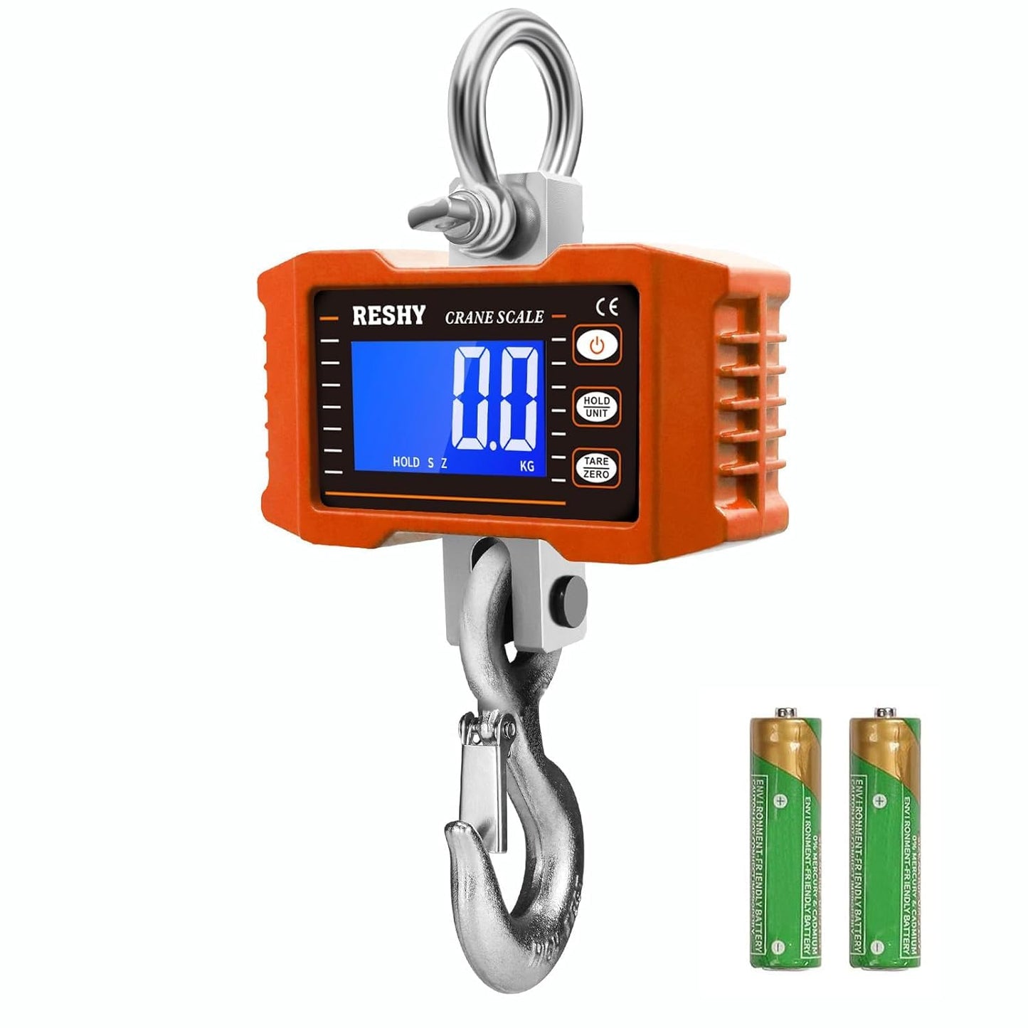RESHY Digital Crane Scale 2200lb for Heavy Duty Weighing Needs