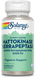 Nattokinase Serrapeptase Supplement - Enteric Coated Circulation
