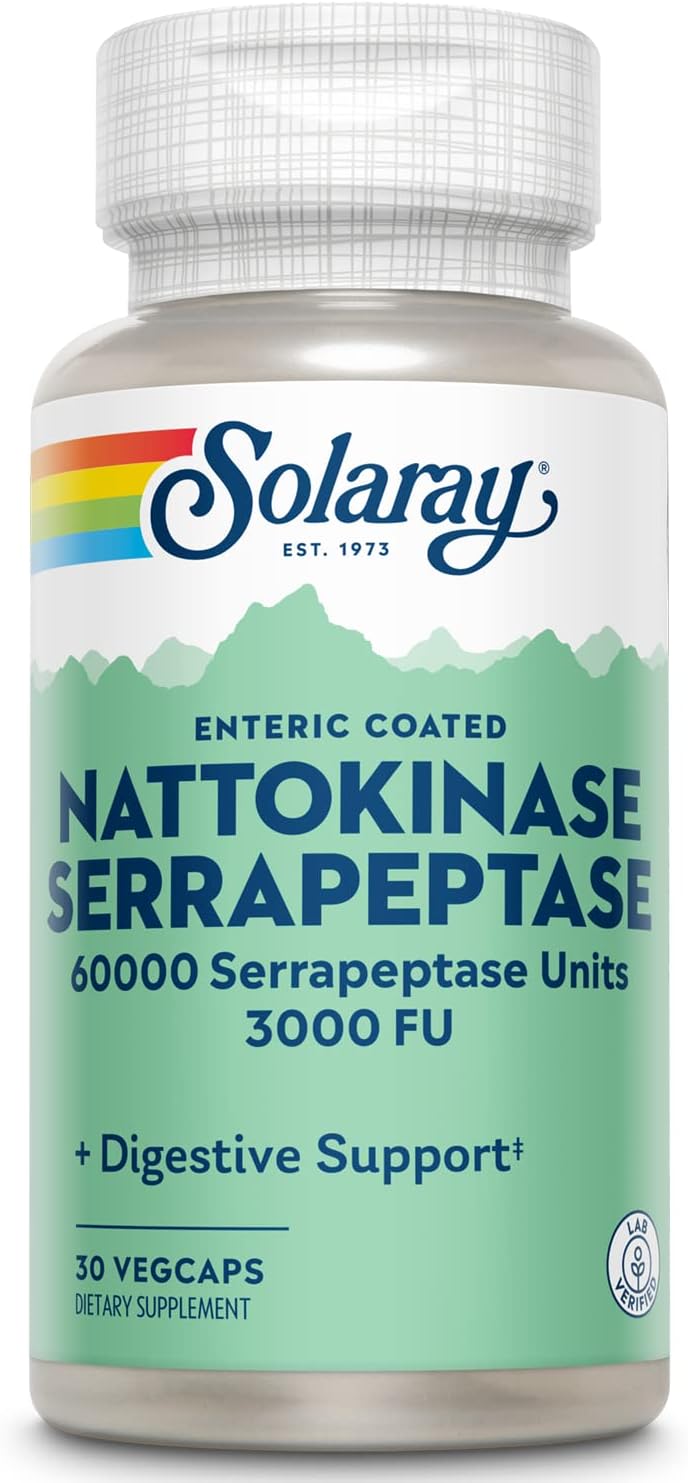 Nattokinase Serrapeptase Supplement for Circulation Support